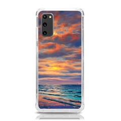 Serene Sunset Over Beach Samsung Galaxy S20 6 2 Inch Tpu Uv Case by GardenOfOphir