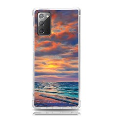 Serene Sunset Over Beach Samsung Galaxy Note 20 Tpu Uv Case