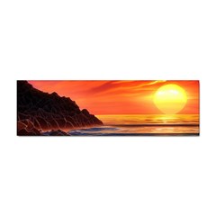 Reflecting Sunset Over Beach Sticker Bumper (100 Pack) by GardenOfOphir