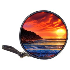 Reflecting Sunset Over Beach Classic 20-cd Wallets by GardenOfOphir