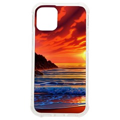 Reflecting Sunset Over Beach Iphone 12 Mini Tpu Uv Print Case	 by GardenOfOphir