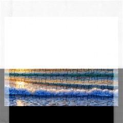 Summer Sunset Over The Ocean Rectangular Jigsaw Puzzl by GardenOfOphir