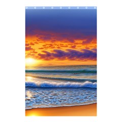 Summer Sunset Over The Ocean Shower Curtain 48  X 72  (small)  by GardenOfOphir