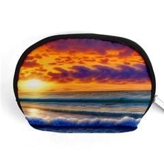 Summer Sunset Over The Ocean Accessory Pouch (medium) by GardenOfOphir