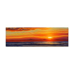 Nature s Sunset Over Beach Sticker (bumper) by GardenOfOphir