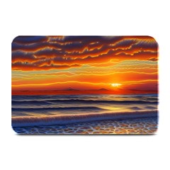 Nature s Sunset Over Beach Plate Mats by GardenOfOphir