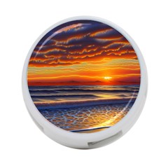 Nature s Sunset Over Beach 4-port Usb Hub (two Sides) by GardenOfOphir