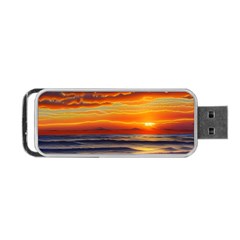 Nature s Sunset Over Beach Portable Usb Flash (two Sides) by GardenOfOphir