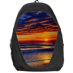 Nature s Sunset Over Beach Backpack Bag