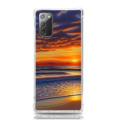 Nature s Sunset Over Beach Samsung Galaxy Note 20 Tpu Uv Case by GardenOfOphir