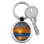 Sunset Scenic View Photography Key Chain (Round) Front