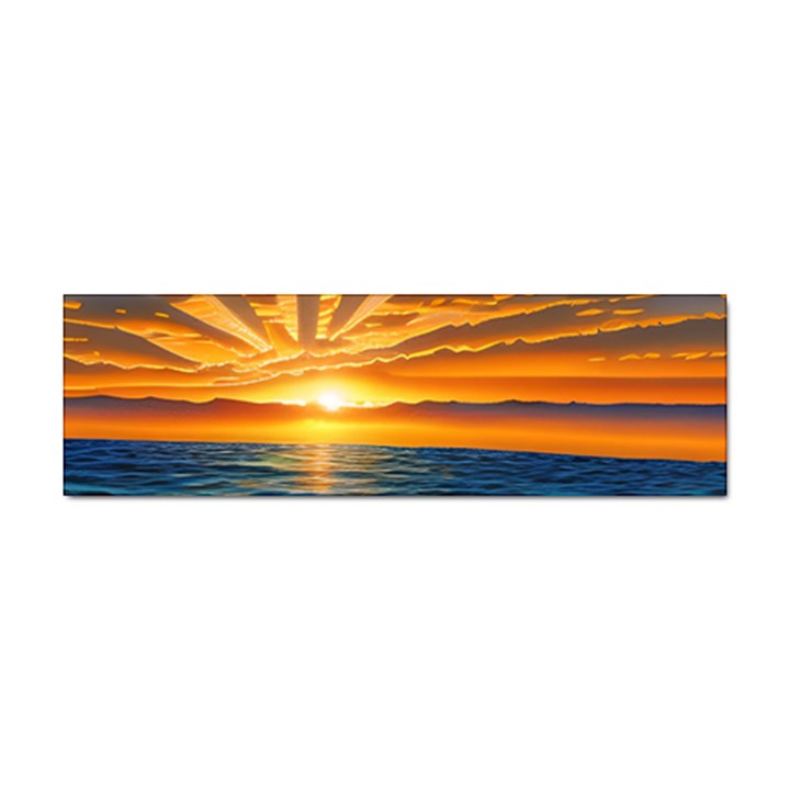 Sunset Scenic View Photography Sticker (Bumper)