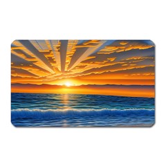 Sunset Scenic View Photography Magnet (rectangular) by GardenOfOphir