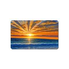 Sunset Scenic View Photography Magnet (name Card) by GardenOfOphir