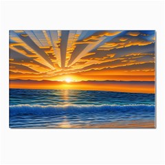 Sunset Scenic View Photography Postcard 4 x 6  (pkg Of 10) by GardenOfOphir