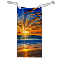 Sunset Scenic View Photography Jewelry Bag by GardenOfOphir