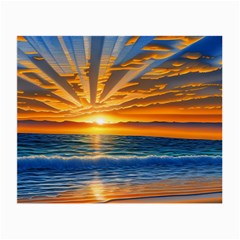 Sunset Scenic View Photography Small Glasses Cloth (2 Sides) by GardenOfOphir