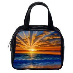 Sunset Scenic View Photography Classic Handbag (one Side) by GardenOfOphir