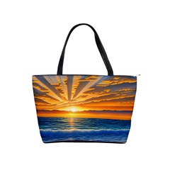 Sunset Scenic View Photography Classic Shoulder Handbag by GardenOfOphir