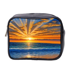 Sunset Scenic View Photography Mini Toiletries Bag (two Sides) by GardenOfOphir