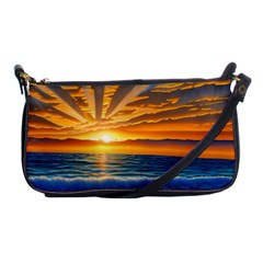 Sunset Scenic View Photography Shoulder Clutch Bag by GardenOfOphir