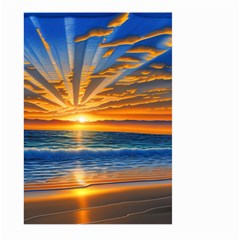 Sunset Scenic View Photography Large Garden Flag (two Sides) by GardenOfOphir