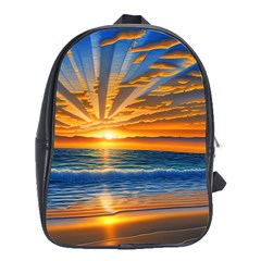 Sunset Scenic View Photography School Bag (xl) by GardenOfOphir