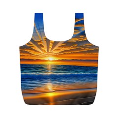 Sunset Scenic View Photography Full Print Recycle Bag (m) by GardenOfOphir