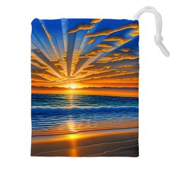 Sunset Scenic View Photography Drawstring Pouch (4xl) by GardenOfOphir