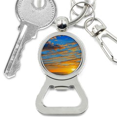 Orange Sunset On The Beach Bottle Opener Key Chain by GardenOfOphir