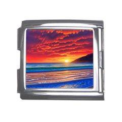 Sunset Over The Ocean Mega Link Italian Charm (18mm) by GardenOfOphir