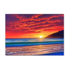 Sunset Over The Ocean Sticker A4 (100 Pack) by GardenOfOphir