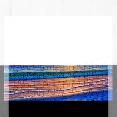 Sunset Over The Ocean Rectangular Jigsaw Puzzl by GardenOfOphir