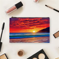 Sunset Over The Ocean Cosmetic Bag (medium) by GardenOfOphir