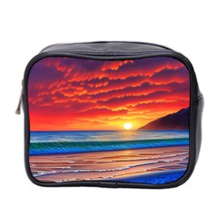 Sunset Over The Ocean Mini Toiletries Bag (two Sides) by GardenOfOphir