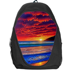 Sunset Over The Ocean Backpack Bag