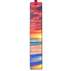 Sunset Over The Ocean Large Book Marks by GardenOfOphir