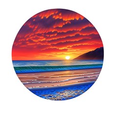 Sunset Over The Ocean Mini Round Pill Box (pack Of 3) by GardenOfOphir