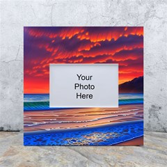 Sunset Over The Ocean White Box Photo Frame 4  X 6  by GardenOfOphir