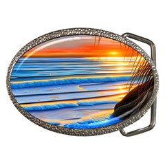 Tropical Sunset Belt Buckles by GardenOfOphir