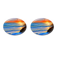 Tropical Sunset Cufflinks (oval)