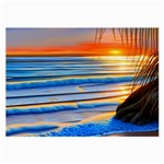 Tropical Sunset Large Glasses Cloth (2 Sides) Front