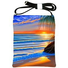 Tropical Sunset Shoulder Sling Bag by GardenOfOphir