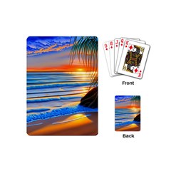 Tropical Sunset Playing Cards Single Design (mini) by GardenOfOphir