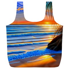 Tropical Sunset Full Print Recycle Bag (xl) by GardenOfOphir