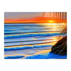 Tropical Sunset Premium Plush Fleece Blanket (mini) by GardenOfOphir