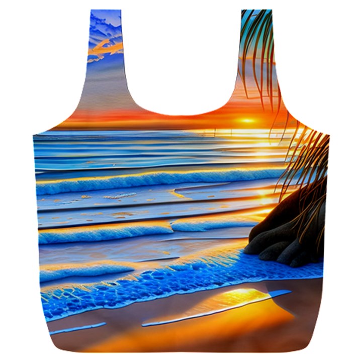 Tropical Sunset Full Print Recycle Bag (XXL)