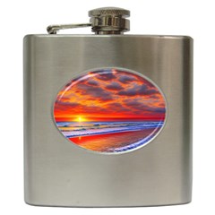 Golden Sun Hip Flask (6 Oz) by GardenOfOphir