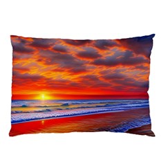 Golden Sun Pillow Case by GardenOfOphir