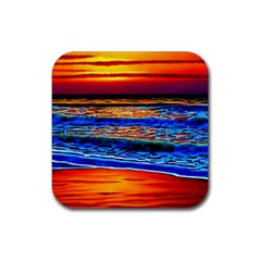 Island Dreams Rubber Coaster (square) by GardenOfOphir